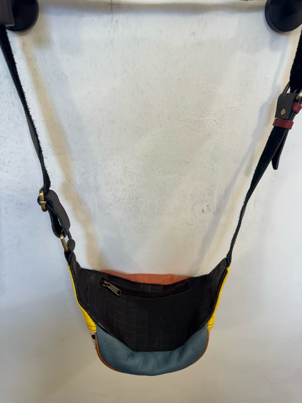 Colorblock Spotted Fannypack in Yellow, Green & Red - Picture 3 of 4